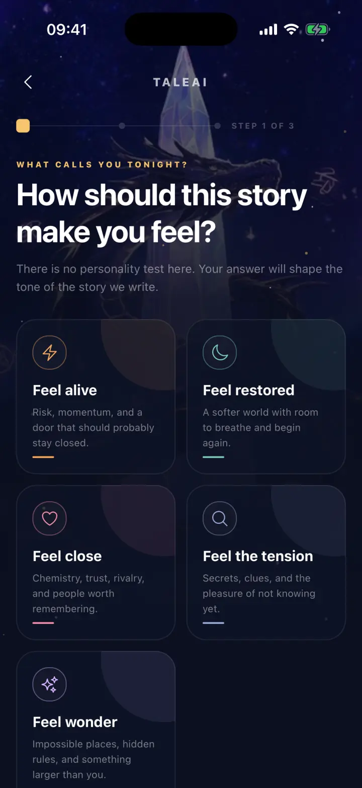 Start with a feeling